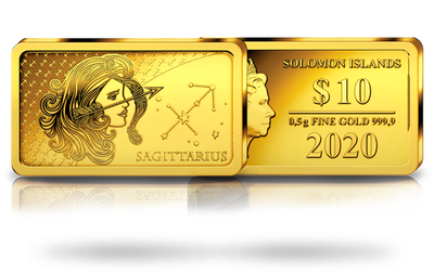 Monnaie-lingot en or le plus pur «Signes du Zodiaque» : Sagittaire 